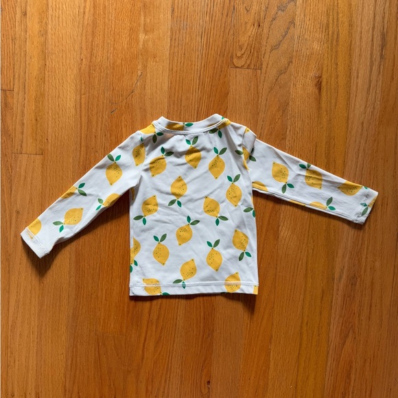 Lemon Print Long Sleeve Rash Guard - Picture 2 of 4